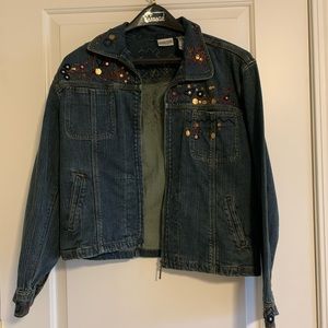 Chico’s Embellished Jean Jacket